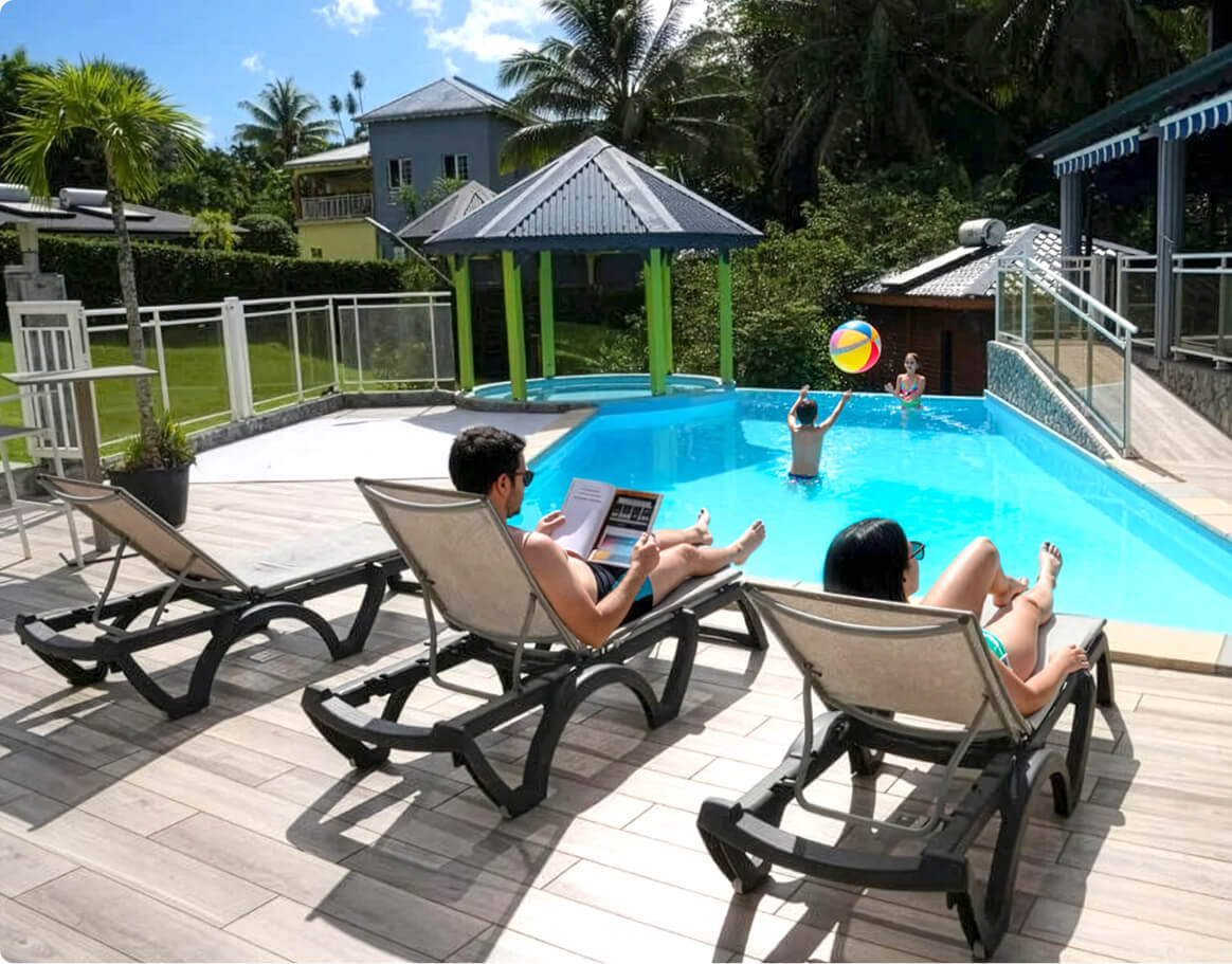 Villa Rose Porcelaine avec piscine privée du Berceau de Moïse